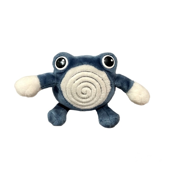 RARE Vintage 1999 Pokemon Poliwhirl #61 Plush Toy by Hasbro
